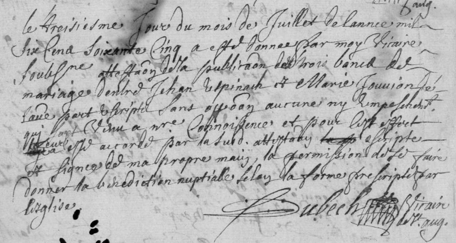 Mariage Espinach Jehan - Jouvion Marie 13_07_1665.jpg
